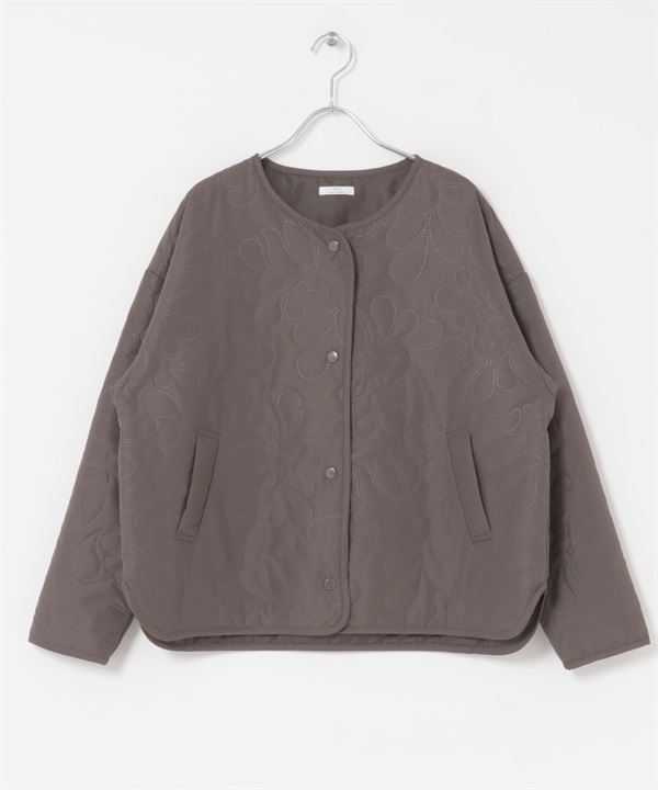 無領填充夾克(棕色-FREE-BROWN)