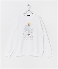 OJISAMPO休閒上衣(腳踏車 白色-M-COLOR A)