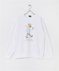 OJISAMPO休閒上衣(走路 白色-M-COLOR C)