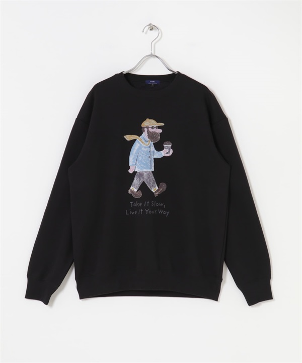 OJISAMPO休閒上衣(走路 黑色-M-COLOR D)