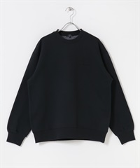 發熱機能裏起毛褪色調上衣(黑色-M-BLACK)