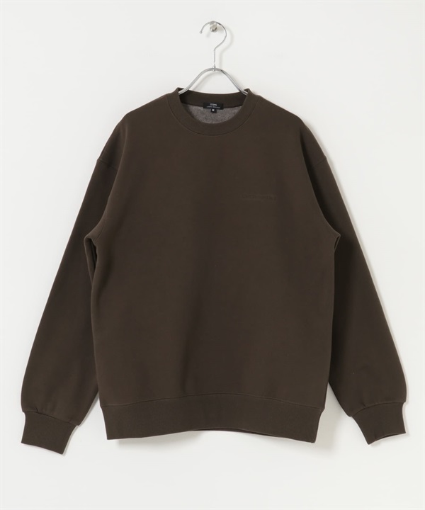 發熱機能裏起毛褪色調上衣(棕色-M-BROWN)