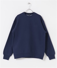 發熱機能裏起毛褪色調上衣(藏青色-M-NAVY)