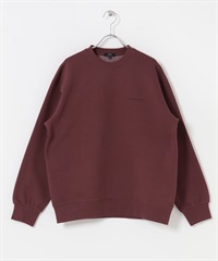 發熱機能裏起毛褪色調上衣(紅棕色-M-BORDEAUX)