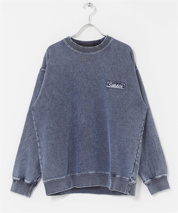 刺繡設計牛仔休閒上衣(藍色-M-BLUE)