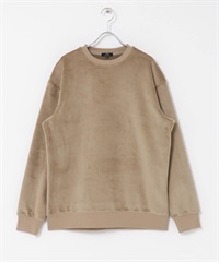 發熱機能畝條圓領上衣(摩卡色-M-MOCHA)