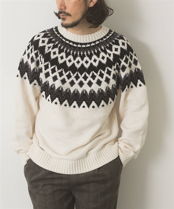 向心狀雪尼爾紗針織衫