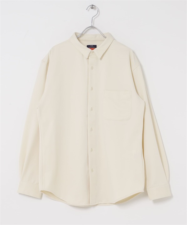 360°彈性襯衫(米色-M-OFF WHITE)