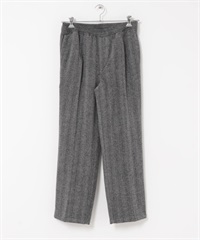 人字紋抽繩輕便長褲(灰色-M-GRAY)