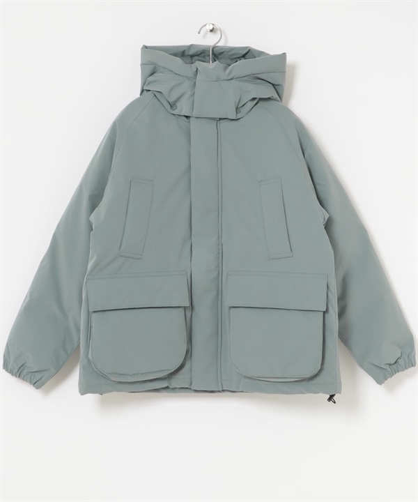 THERMOLITE 可拆式連帽填充外套(淺卡其綠-M-LIGHT KHAKI)