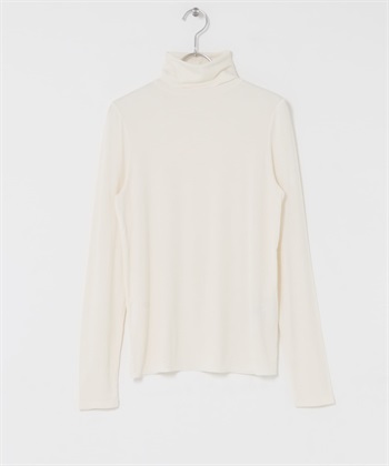 羅紋高領上衣(米色-FREE-WHITE)
