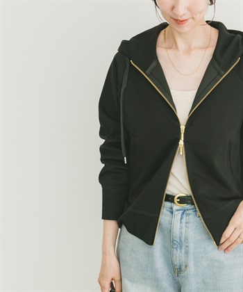 空氣層拉鍊連帽外套