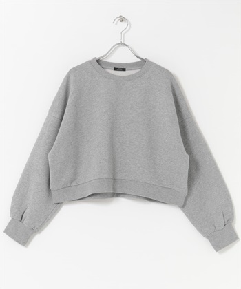 UR TECH 棉質裏起毛圓領休閒上衣(灰色-Free-GRAY)