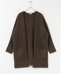 長版針織外套(棕色-FREE-BROWN)