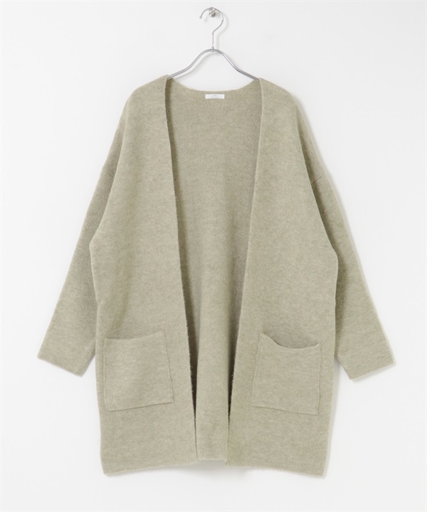 長版針織外套(淺卡其綠-FREE-LIGHT KHAKI)