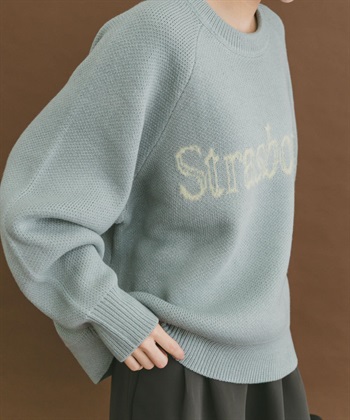學院風LOGO針織衫
