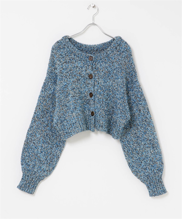 2WAY混色針織衫(藍色-FREE-BLUE)