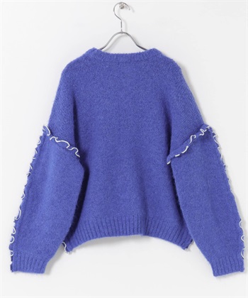 荷葉捲邊針織衫