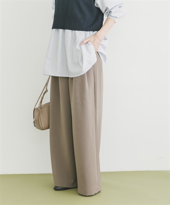 雙褶寬褲