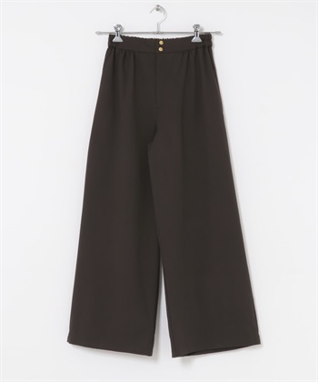 寬版輕便長褲(棕色-Free-BROWN)