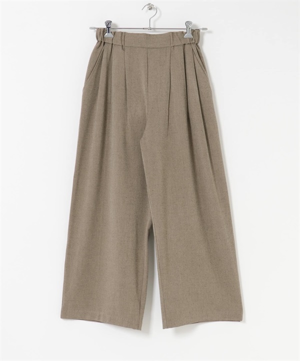 仿羊毛輕便長褲(膚色-FREE-BEIGE)