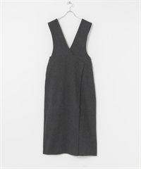 粗花呢背心裙(黑色-Free-BLACK)