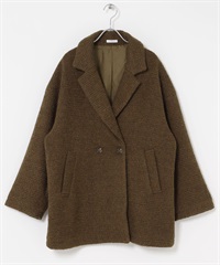 【新色追加】寬版西裝外套(棕色-Free-BROWN)