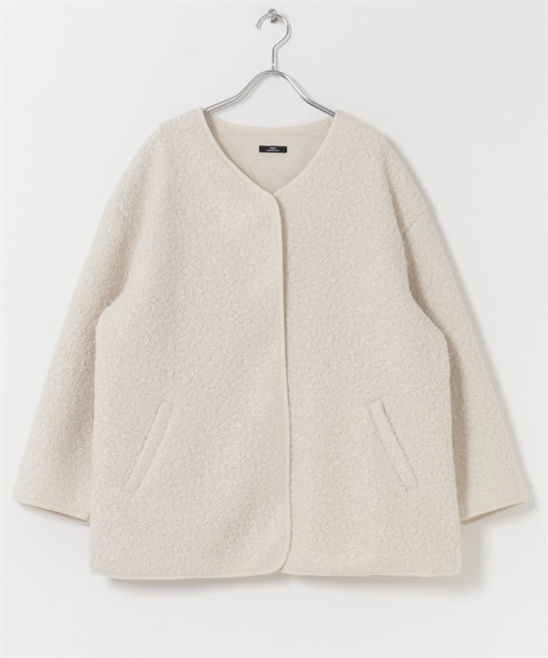 絨毛夾克(米色-FREE-OFF WHITE)