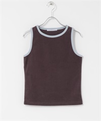 配色設計坦克背心(棕色-one-BROWN)