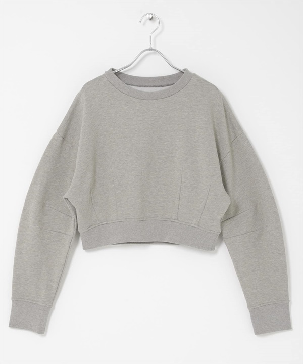 立體剪裁短版上衣(膚色-one-BEIGE)