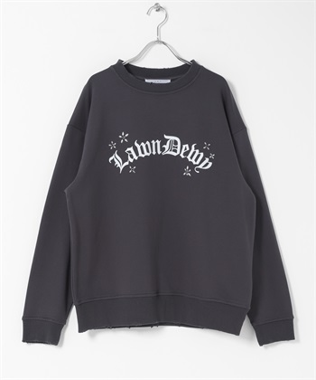 鉚釘寬鬆休閒上衣(炭灰色-one-CHARCOAL GRAY)