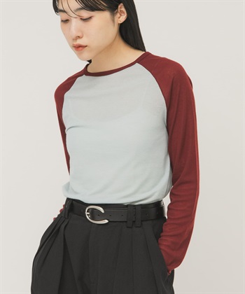 透膚連肩袖T恤