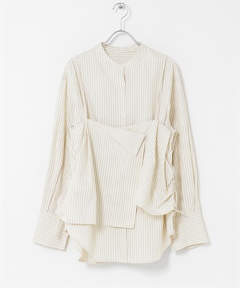 【成套組合】多穿法背心 x 襯衫(象牙白-one-其他白色)