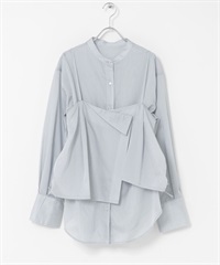 【成套組合】多穿法背心 x 襯衫(灰色-one-其他灰色)