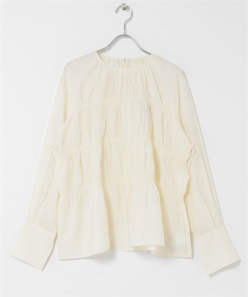 蛋糕設計罩衫(象牙白-one-IVORY)