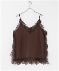 復古感蕾絲吊帶背心(棕色-one-BROWN)
