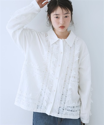 復古蕾絲襯衫