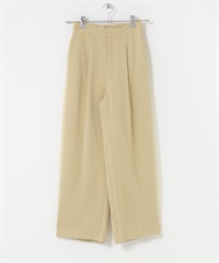 緞紋薄紗長褲(膚色-36-BEIGE)