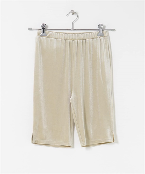 絲絨單車褲(淺膚色-one-L.BEIGE)