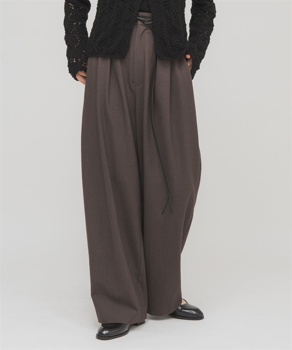 附腰帶西裝褲(可成套搭配)