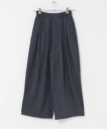 蜜桃絨寬褲(藏青色-one-NAVY)