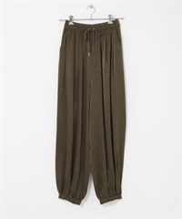 沙典緞氣球褲(可成套搭配)(深卡其綠-one-其他綠色)
