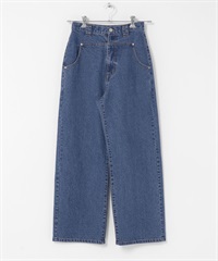 正面裁片設計牛仔褲(藍色-36-BLUE)