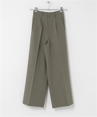 打褶設計簡約長褲(可成套搭配)(苔蘚灰-36-其他灰色)