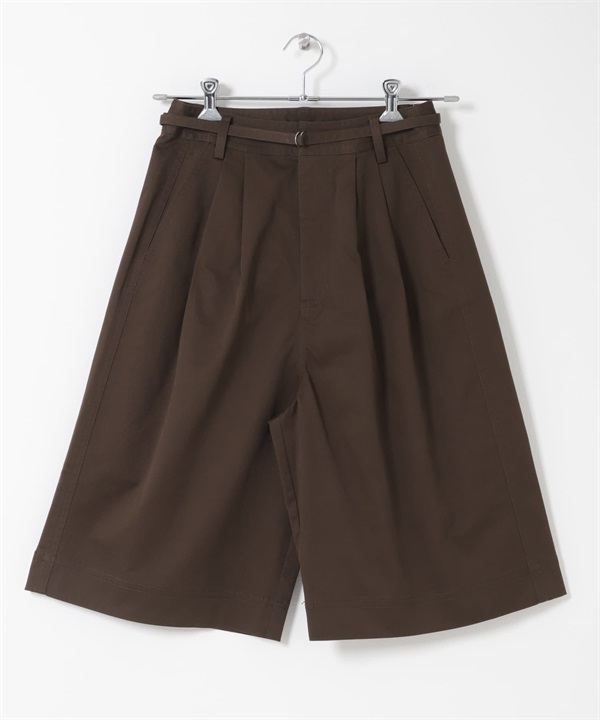 寬版五分褲(棕色-one-BROWN)