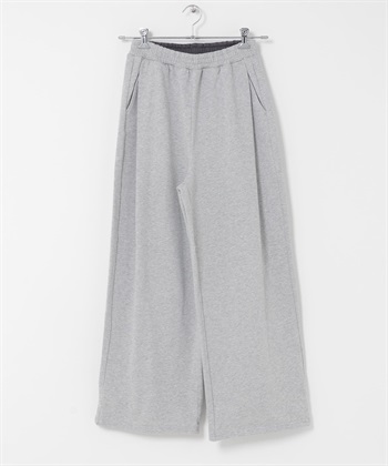 下擺抽繩休閒長褲(灰色-one-其他灰色)