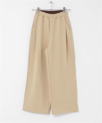 下擺抽繩休閒長褲(膚色-one-BEIGE)