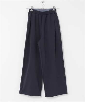 下擺抽繩休閒長褲(藏青色-one-NAVY)