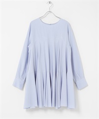 2WAY分量感下擺迷你洋裝(淺藍色-one-LIGHT BLUE)