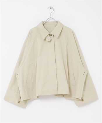 立領斗篷大衣(米白色-one-其他灰色)